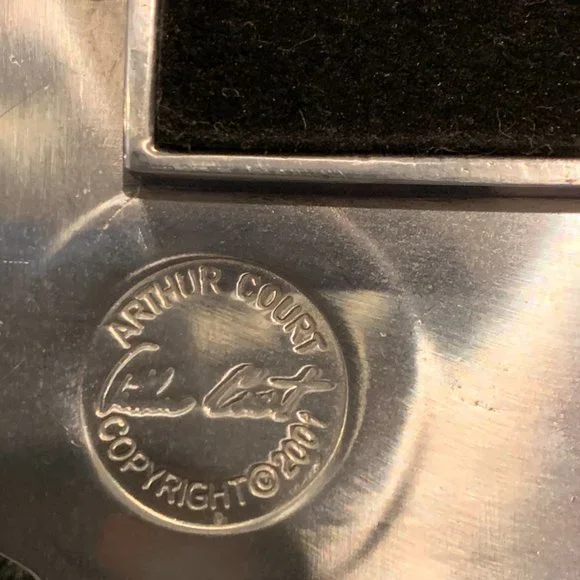 Arthur Court Aluminum Hollowware Grapes and Vines Picture Frame 5" x 7" Vintage - Picture 9 of 9